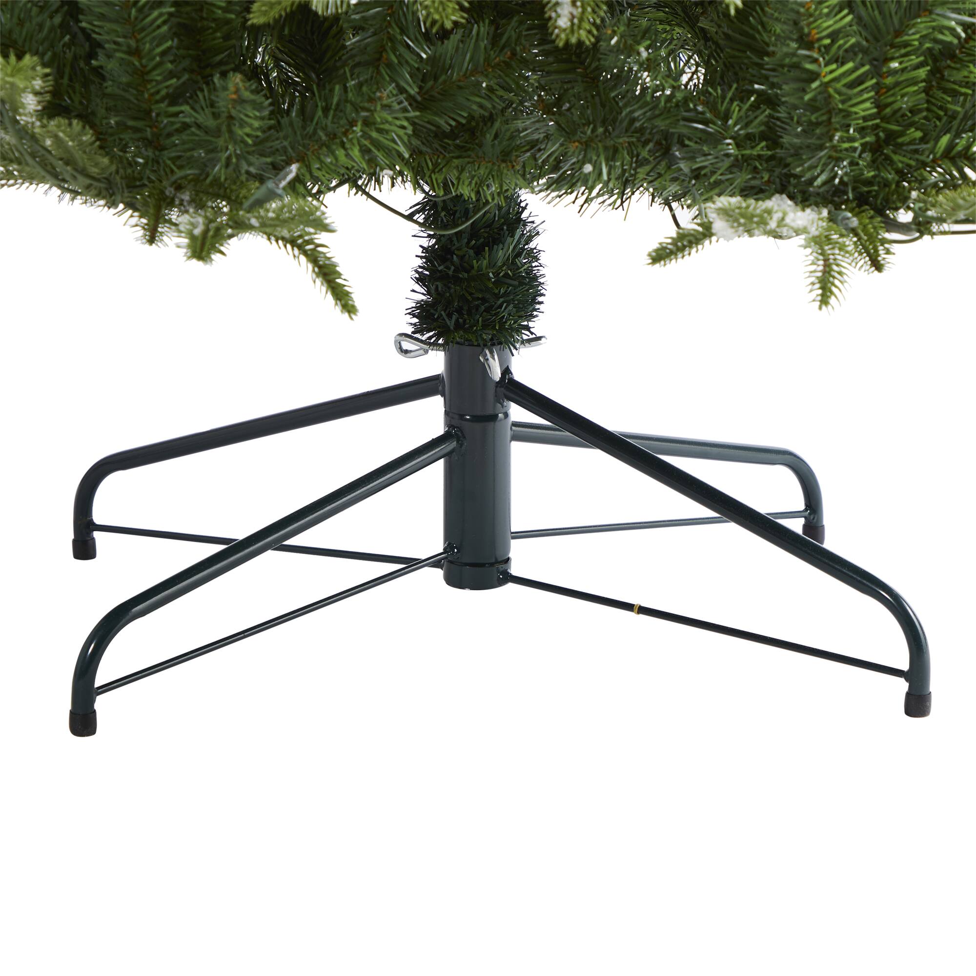 7ft. Pre-Lit Snowed Grand Teton Artificial Christmas Tree with Clear LED Lights